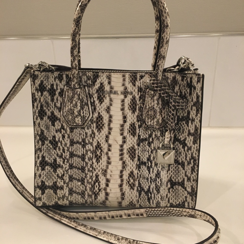 Authentic snakeskin Michael Kors small hand bag